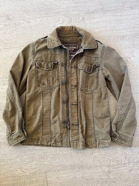 Abercrombie & Fitch Sentinel Jacket Vintage 2008 Olive Military Field Jacket Siz